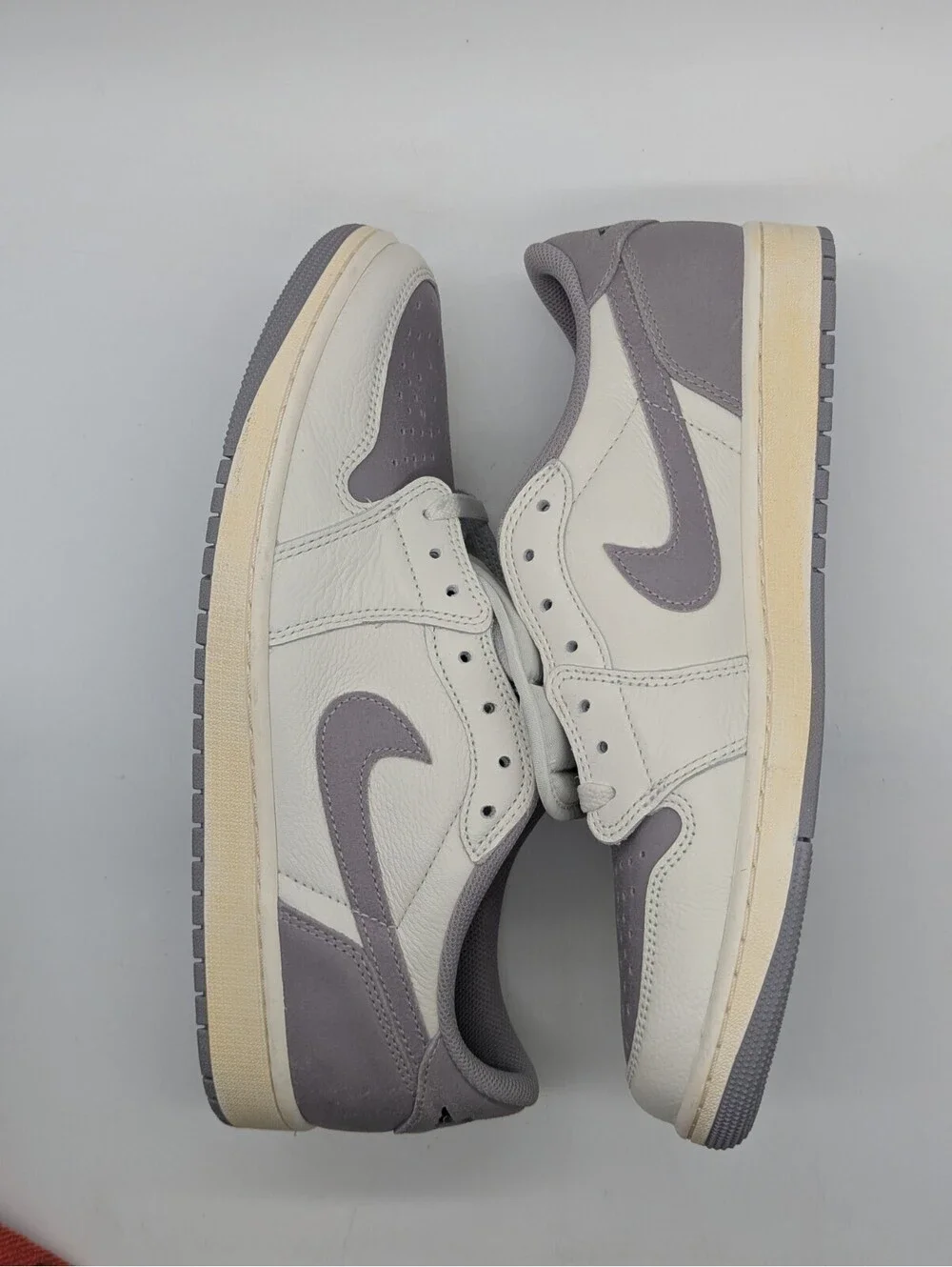 Air Jordan 1 Low Retro OG Atmosphere Grey White CZ0790-101 Mens Size 12 Nike New